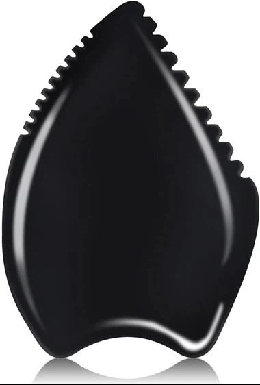 Sort Bian sten Gua sha board til ansigt og krop