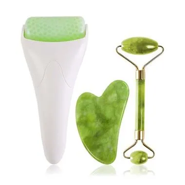 Afkøling Anti Wrinkle Skin Care Tools Gua Sha Face Roller