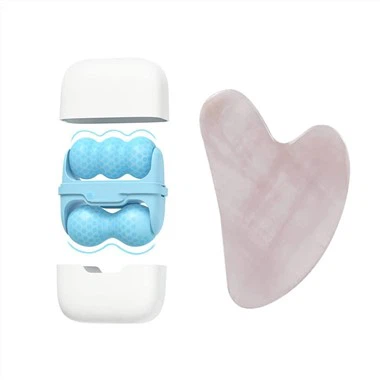 Isrulle til ansigt og Gua Sha