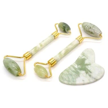 Luksus ansigts hudpleje Jade Roller og Gua Sha Set