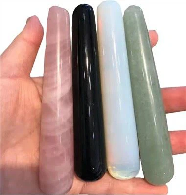 Naturlige kvartskrystaller jade wands massager