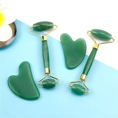 Spa -klasse ansigtsrulle Gua Sha Massage Tool Set