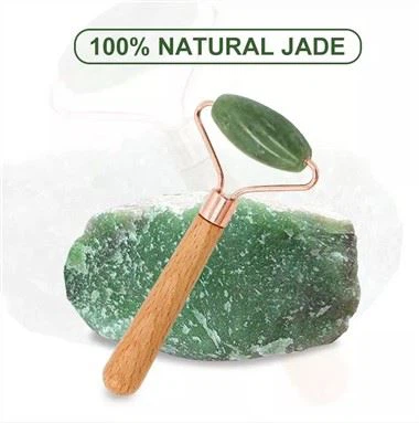 Træhåndtag Enkelthoved Jade Roller