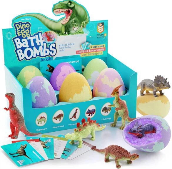 Dino Egg Bath Bombs til børn