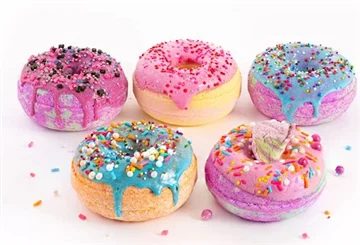 Sådan laver du donut-badebomber