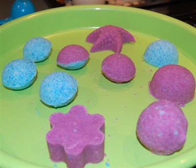 Et eksperiment i hjemmelavede badebomber