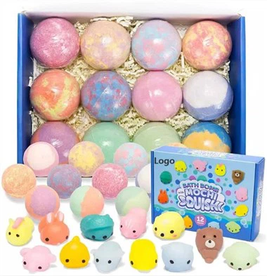 Overraskede badebomber med legetøj inde til børn