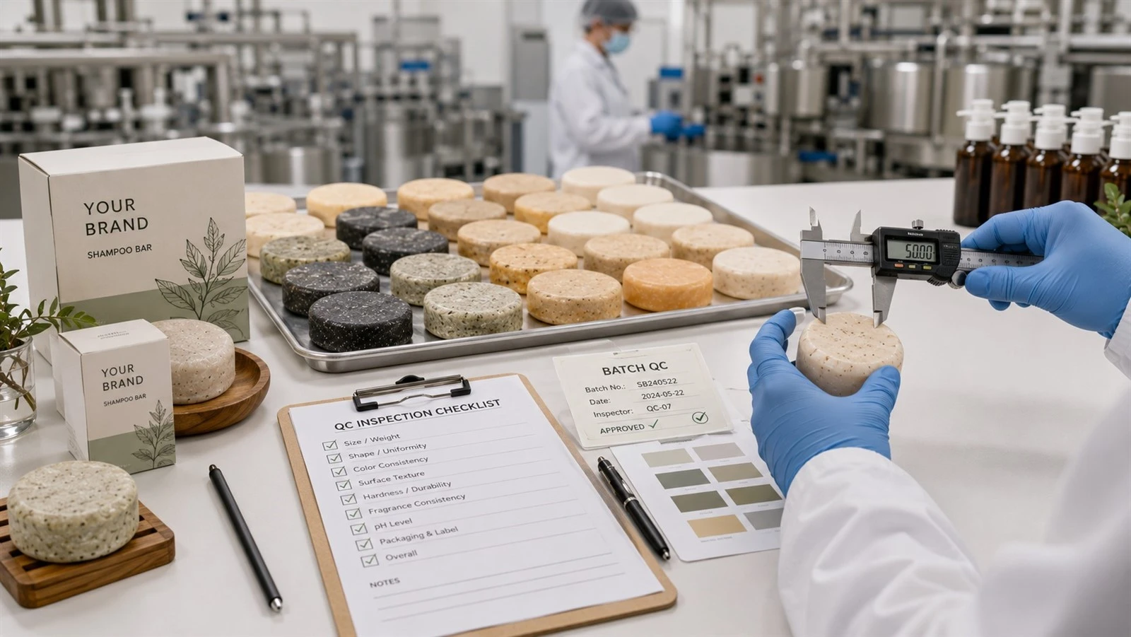 shampoo bar factory quality control and batch consistency inspection shampoo bar factory quality control and batch consistency inspection